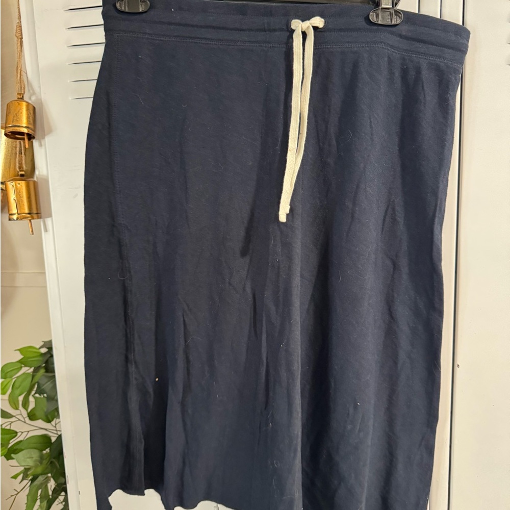 Joe Fresh Navy Pencil Skirt with Drawstring